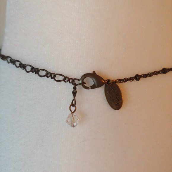 Liz Palacios Necklace - Gold Enamel Flower - Picture 4 of 4